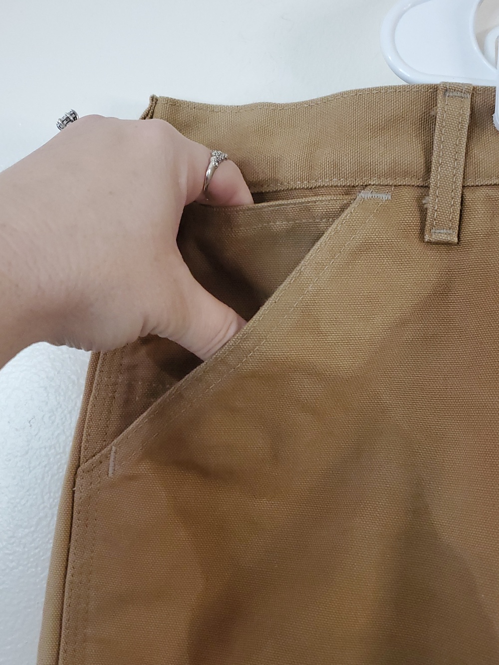 Vintage Carhartt Union Made Double Knee Hunting Pants Size 46×32 Briar Protect - Picture 4 of 15